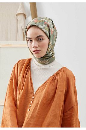 روسری سبز پلی استر Fresh - کد 690712209