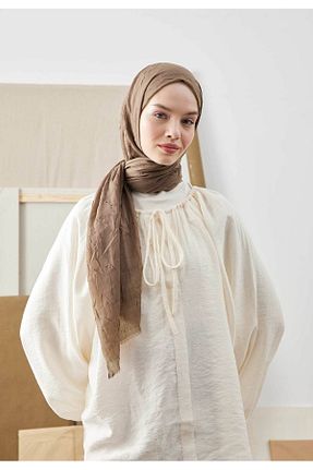 شال قهوه ای زنانه پلی استر Fresh - کد 762927647