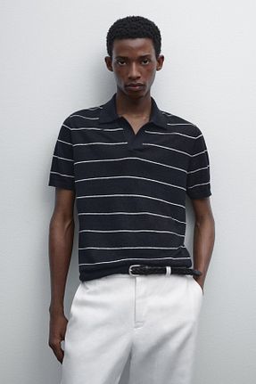 تیشرت آبی مردانه رگولار Massimo Dutti - کد 925942361