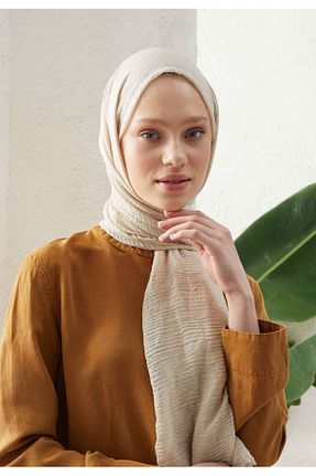 شال بژ زنانه پنبه ای Fresh - کد 760095488