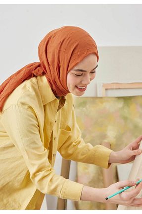 شال نارنجی زنانه پلی استر Fresh - کد 823868479