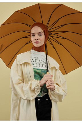 شال قهوه ای زنانه Fresh - کد 750866173