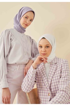 روسری سفید پنبه پلی استر Fresh - کد 760109744