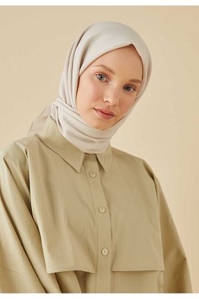 روسری طوسی پنبه پلی استر Fresh - کد 812888174