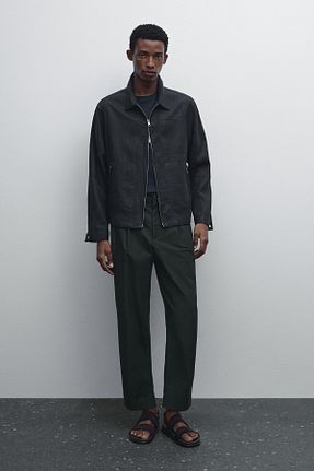 شلوار آبی مردانه پنبه ای Massimo Dutti - کد 925952748