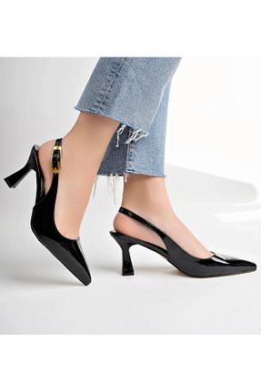 کفش پاشنه بلند کلاسیک مشکی زنانه چرم لاکی ELDORADO - کد 925962167
