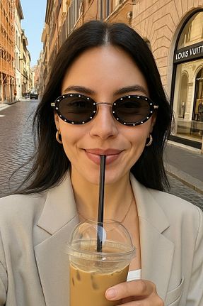 عینک آفتابی مشکی زنانه 50 REN EYEWEAR - کد 800233312