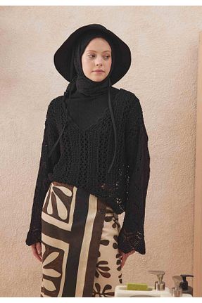 شال مشکی زنانه پلی استر Fresh - کد 746203284
