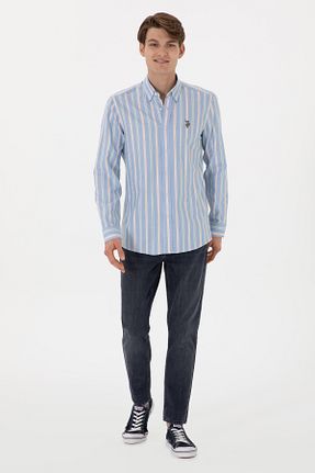 شلوار جین خاکی مردانه پاچه تنگ U.S. Polo Assn. - کد 925956570