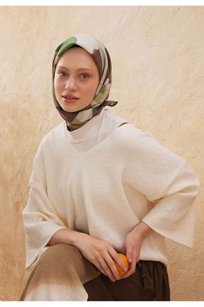 روسری سبز پلی استر Freshscarfs - کد 757296797