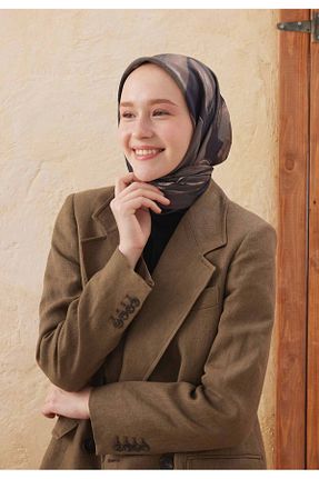 روسری قهوه ای پنبه ای Fresh - کد 814297272