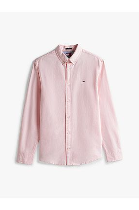 پیراهن صورتی مردانه رگولار Tommy Hilfiger - کد 901396302
