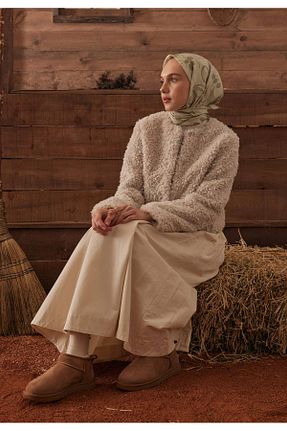 روسری بژ پلی استر Fresh - کد 817554520