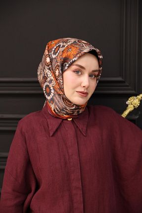 روسری طوسی İpek Tivil Silk Home - کد 925290349