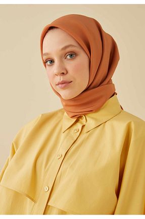 روسری قهوه ای پنبه پلی استر Fresh - کد 760569770