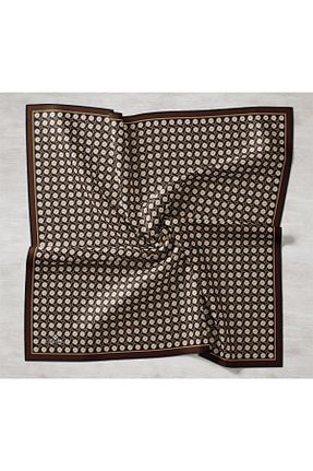 روسری قهوه ای İpek Tivil Silk Home - کد 870040879