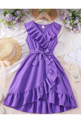 لباس بنفش بچه گانه بافتنی diloxe - کد 925972307