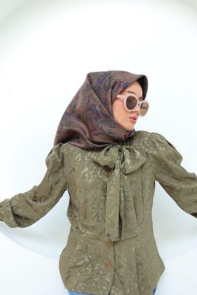 روسری بنفش İpek Tivil Silk Home - کد 885992325