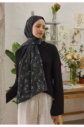 شال مشکی زنانه پنبه ای Fresh - کد 828094249