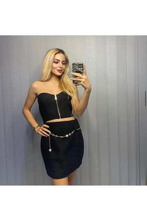 ست بالاتنه و پائین تنه مشکی زنانه Sunshine Butik - کد 925979571