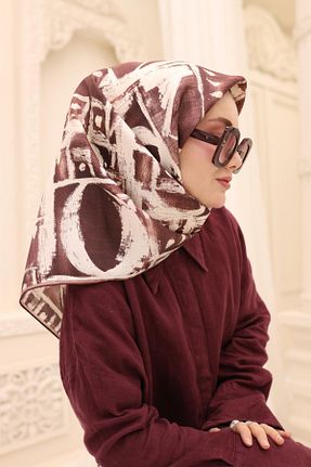 روسری زرشکی İpek Tivil Silk Home - کد 922683698
