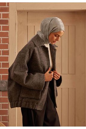 شال طوسی زنانه پلی استر Fresh - کد 812624997
