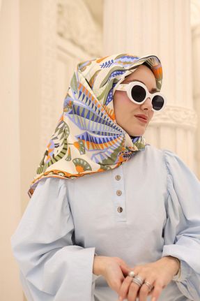 روسری رنگی İpek Tivil Silk Home - کد 922386074