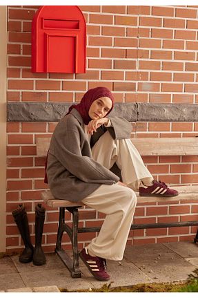 شال زرشکی زنانه پلی استر Fresh - کد 823885294