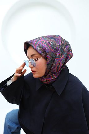 روسری سرمه ای İpek Tivil Silk Home - کد 885992453