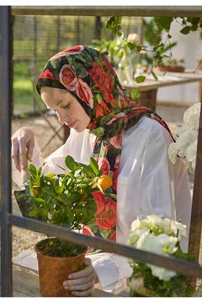 شال قرمز زنانه پنبه ای Fresh - کد 834011742