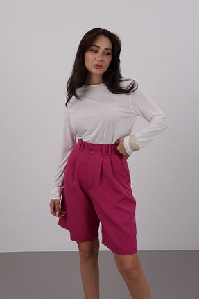 شلوارک و برمودا صورتی زنانه رگولار FACETTE - کد 274510152