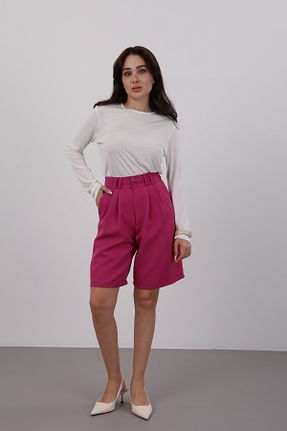 شلوارک و برمودا صورتی زنانه رگولار FACETTE - کد 274510152