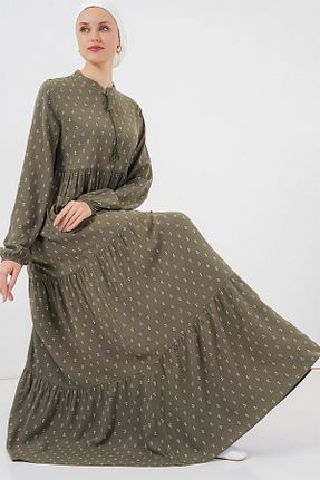 لباس حجاب خاکی زنانه Relaxed Bigdart - کد 6101987