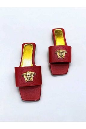 دمپائی قرمز زنانه چرم مصنوعی MARİSSA - کد 926009383