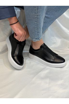 کفش اسنیکر مشکی مردانه چرم اصل Avni Ceylan - کد 926011071