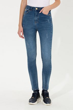شلوار جین آبی زنانه پاچه تنگ U.S. Polo Assn. - کد 926005336