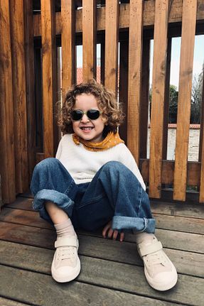 کفش کژوال بژ بچه گانه پارچه ای kids A more - کد 904423269