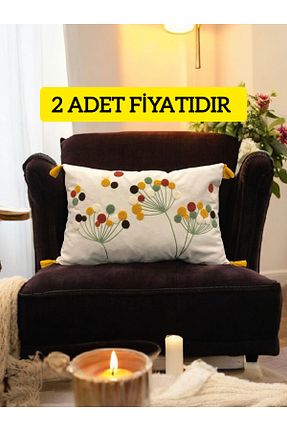 کوسن و روکش کوسن زرد پنبه ای LUWİNO HOME - کد 923581418