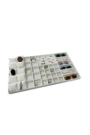 نظم دهنده جواهرات و آرایش بژ 1 پارچه MeGass Dekor - کد 868410576