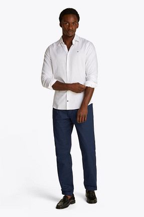 پیراهن سفید مردانه یقه دکمه دار Tommy Hilfiger - کد 926171139