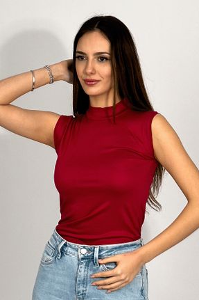 بادی زرشکی زنانه یقه ماهیگیر Betimoda - کد 110578297
