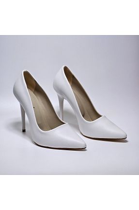 کفش استایلیتو سفید پاشنه نازک Registan Shoes - کد 917802282