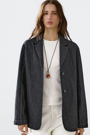 کت مشکی زنانه Blazer Massimo Dutti - کد 926053151