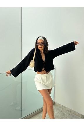بلوز مشکی زنانه ساده minaaise - کد 924356993