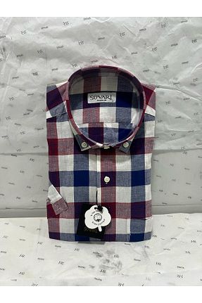 پیراهن زرشکی مردانه رگولار SÜVARİ - کد 926059184