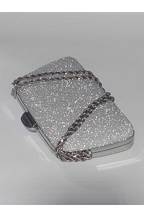 کیف مجلسی طوسی زنانه پارچه ای KEEBA - کد 925069959