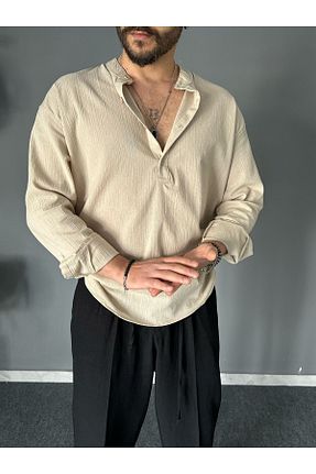 پیراهن رنگی مردانه اورسایز THEMANN - کد 926067912