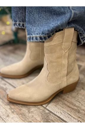بوت / نیم بوت بژ زنانه جیر Sista Shoes - کد 926079346