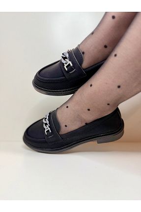 کفش لوفر مشکی زنانه نبوک AHOORA SHOE - کد 901361816