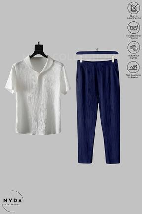 ست بالاتنه و پائین تنه رنگی زنانه بافتنی Nyda Collections - کد 905801493